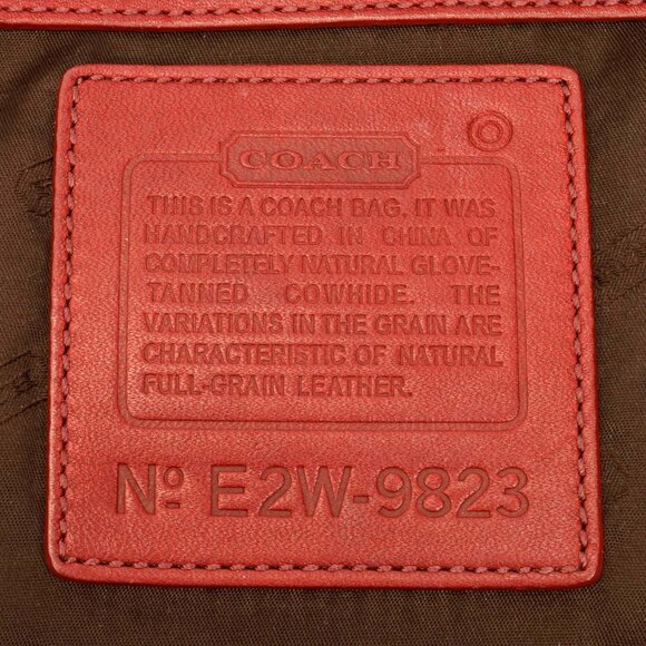 Vintage Coach Red Legacy Glove Tanned leather Shoulder Bag 9823 - Picture 4 of 15